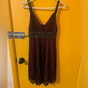 Vintage Y2k black and pink sheet dress. Size small.